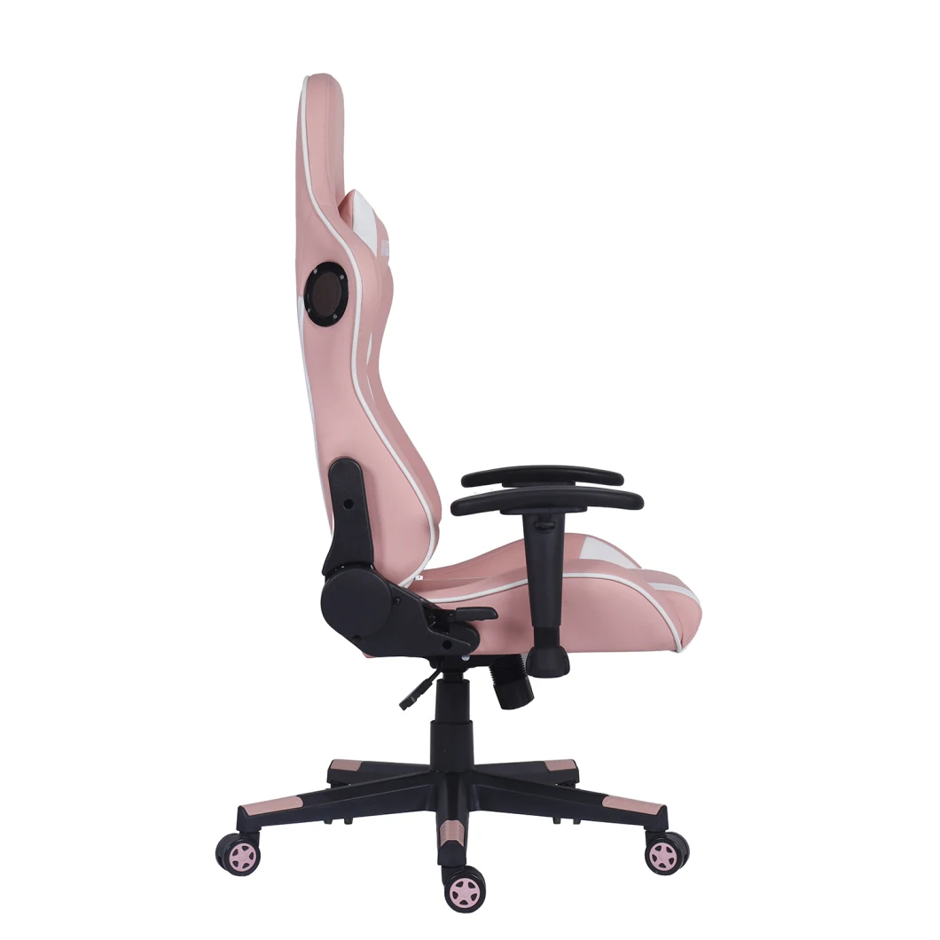 Best Selling Sillas Embroidered Logo Ergonomic Pink Racing Gaming Chair